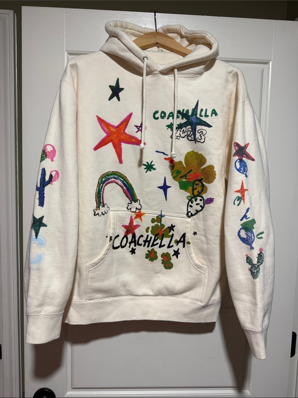 Coachella 2023 Crayon Oversized Hoodie Sweatshirt Adult unisex medium